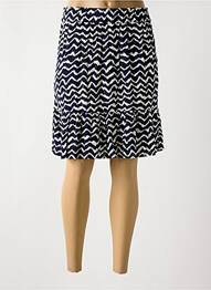 Jupe courte taille élastique bleu STREET ONE femme