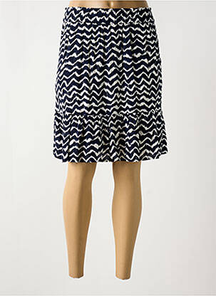 Jupe courte taille élastique bleu STREET ONE femme