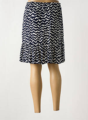 Jupe courte taille élastique bleu STREET ONE femme