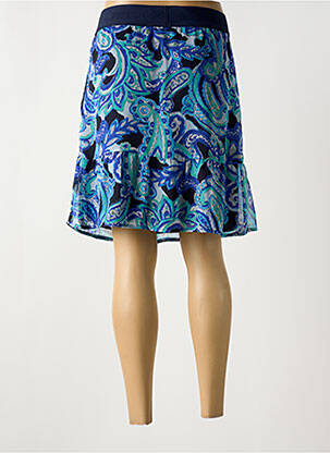 Jupe courte taille élastique bleu STREET ONE femme