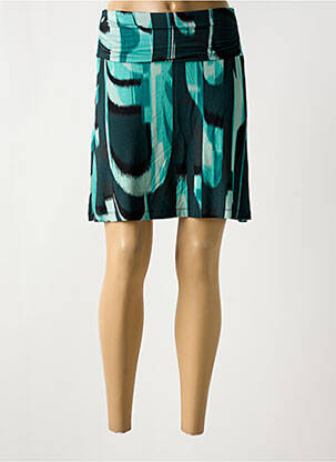 Jupe courte taille élastique bleu STREET ONE femme