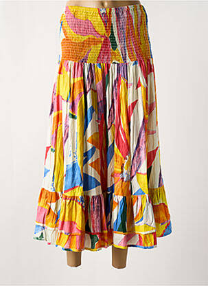 Jupe longue jaune DRESS ADDICT pour femme