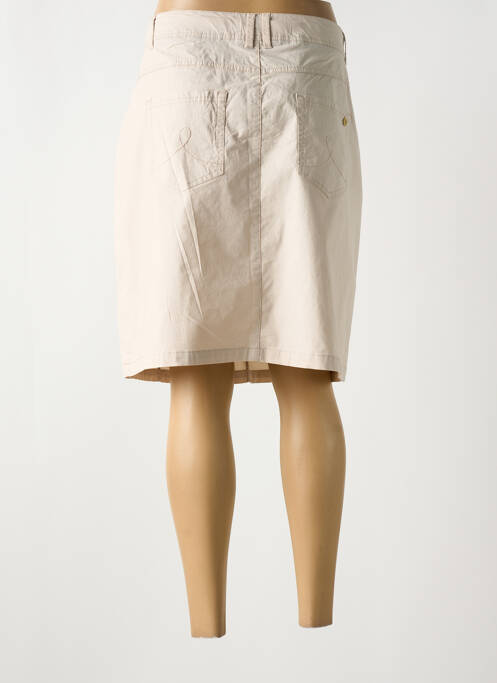 Jupe mi-longue beige ÉTYMOLOGIE femme