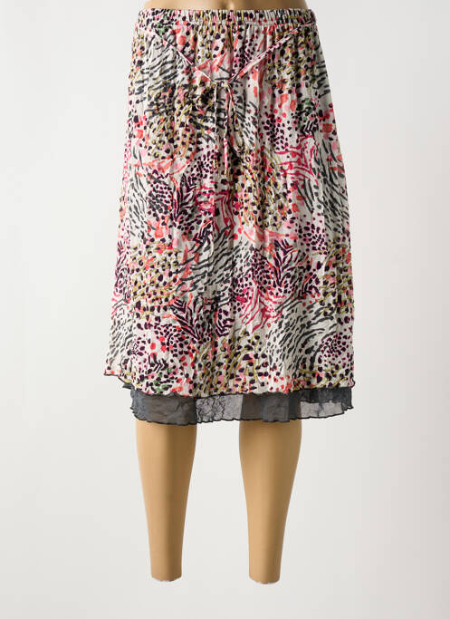 Jupe mi-longue beige GRIFFON pour femme