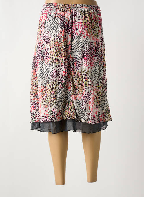 Jupe mi-longue beige GRIFFON pour femme