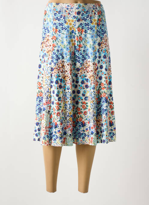 Jupe mi-longue blanc GRIFFON pour femme