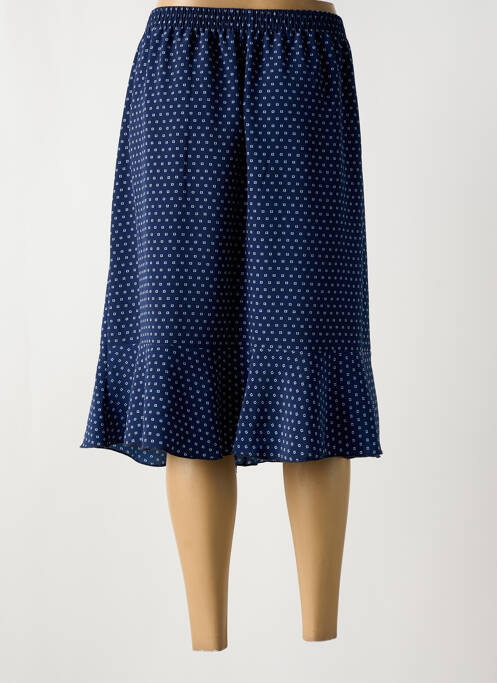 Jupe mi-longue bleu GRIFFON pour femme