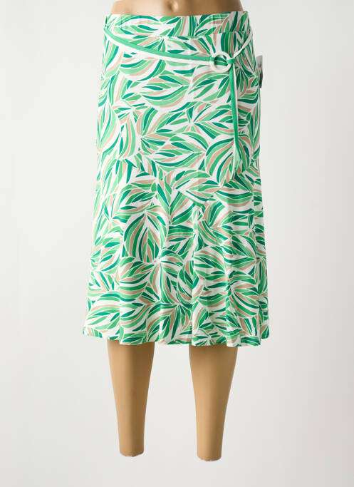 Jupe mi-longue vert FRANK WALDER pour femme