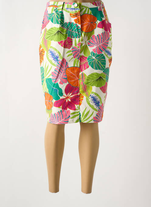 Jupe mi-longue vert GUY DUBOUIS pour femme