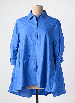 Chemisier fermeture boutonnée sur le devant manches 3/4 bleu CATNOIR femme
