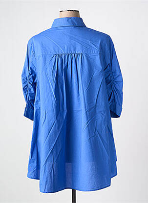Chemisier fermeture boutonnée sur le devant manches 3/4 bleu CATNOIR femme