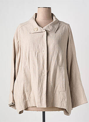 Veste casual poches beige O'MER femme