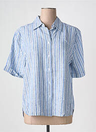 Chemisier manches courtes manches courtes bleu IN WEAR femme