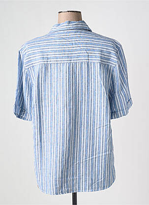 Chemisier manches courtes manches courtes bleu IN WEAR femme