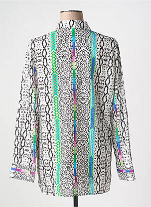 Chemisier imprimé fantaisie manches longues noir FUEGO WOMAN femme