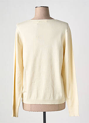 Pull stretch manches longues jaune ÉTYMOLOGIE femme