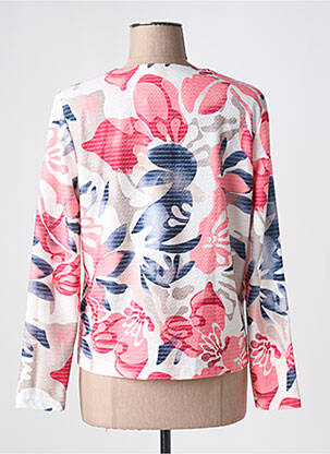 Veste casual col rond rose FRANK WALDER femme