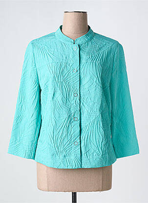 Veste casual coupe droite bleu FRANK WALDER femme