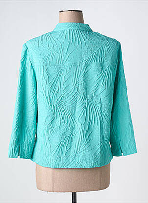 Veste casual coupe droite bleu FRANK WALDER femme