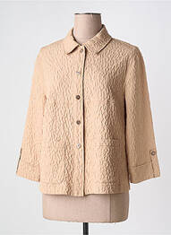 Veste casual coupe droite beige FRANK WALDER femme