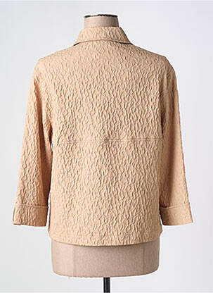 Veste casual coupe droite beige FRANK WALDER femme