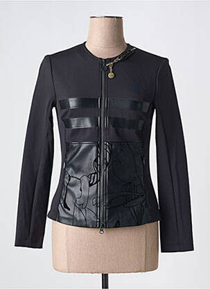 Veste simili cuir coupe cintrée noir SPORTALM femme
