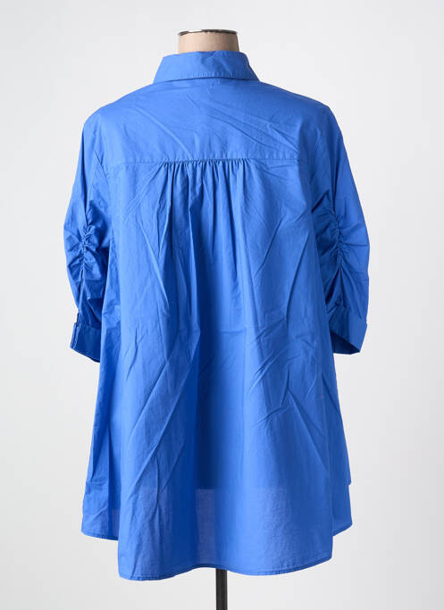 Chemisier fermeture boutonnée sur le devant manches 3/4 bleu CATNOIR femme