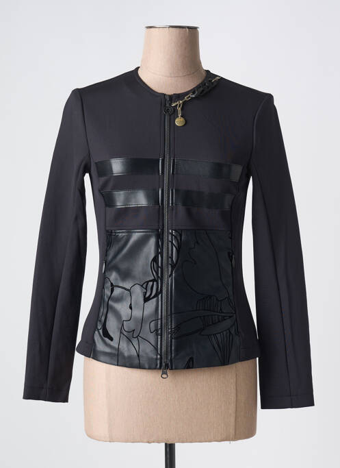 Veste simili cuir noir SPORTALM pour femme
