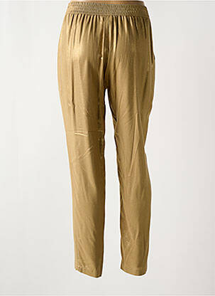 Pantalon slim taille élastique taille normale or EVA KAYAN femme