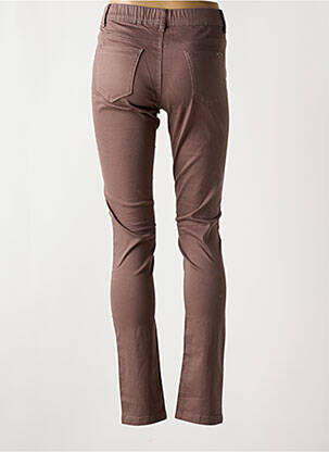 Jegging tissage denim taille normale marron GRIFFON femme