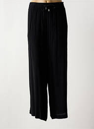 Pantalon large tissage crêpe taille normale noir DOLCEZZA femme