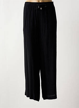 Pantalon large tissage crêpe taille normale noir DOLCEZZA femme