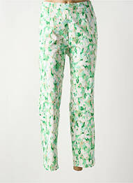 Pantalon 7/8 stretch taille normale vert FRANK WALDER femme