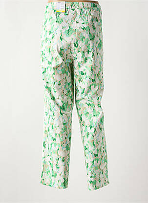 Pantalon 7/8 stretch taille normale vert FRANK WALDER femme