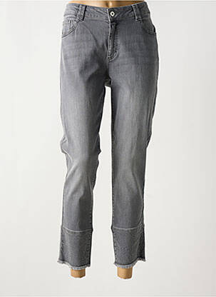 Jeans coupe slim stretch taille normale gris THOMAS RABE femme