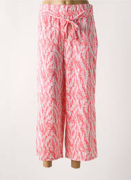 Pantalon 7/8 stretch taille normale rose MARBLE femme