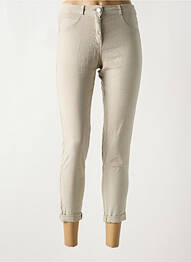 Pantalon 7/8 taille élastique taille normale gris EAST DRIVE femme