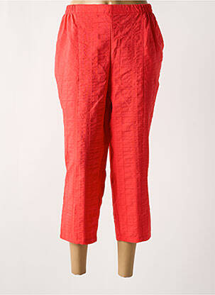 Pantacourt taille élastique taille normale rouge GRIFFON femme
