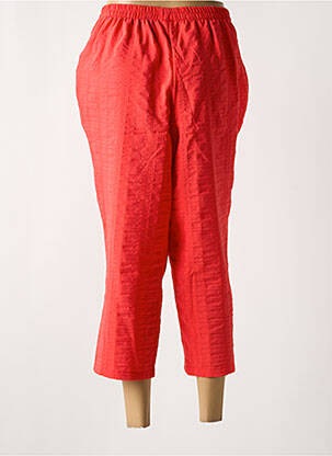Pantacourt taille élastique taille normale rouge GRIFFON femme