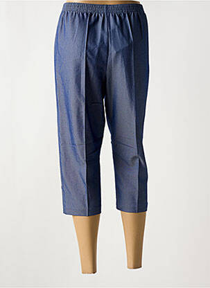 Pantacourt taille élastique taille normale bleu GRIFFON femme