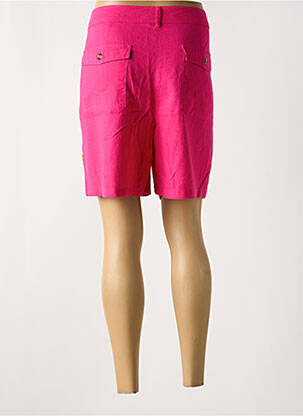 Short fermeture zippée sous rabat boutonné taille normale rose ÉTYMOLOGIE femme