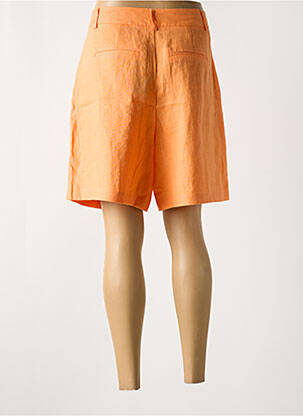 Short taille à pinces taille haute orange DOREE CACHEMIRE femme