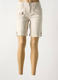 Bermuda tissage popeline taille normale beige STREET ONE femme