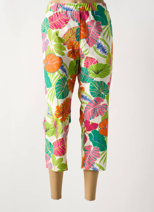 Pantacourt vert GUY DUBOUIS pour femme