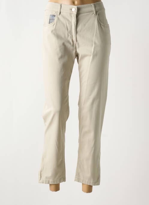 Pantalon 7/8 beige ZERRES pour femme