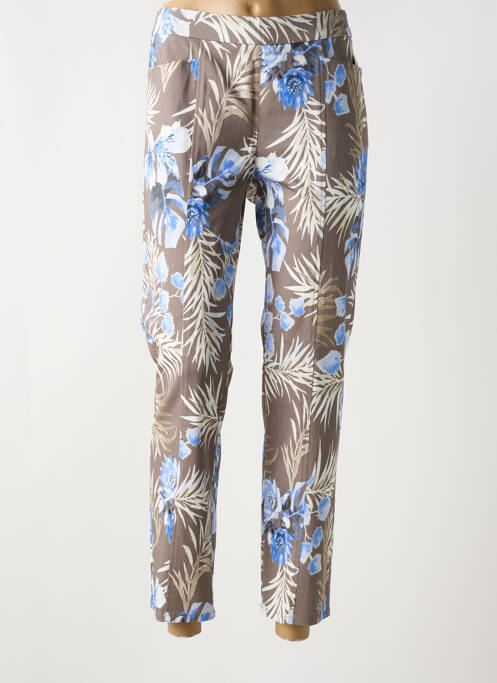 Pantalon slim marron FRANK WALDER pour femme