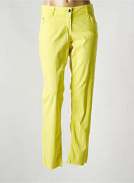 Pantalon droit stretch taille normale jaune SPORTALM femme
