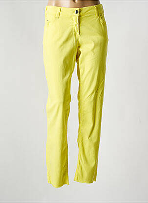 Pantalon droit stretch taille normale jaune SPORTALM femme