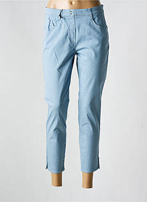 Pantalon 7/8 stretch taille normale bleu EAST DRIVE femme