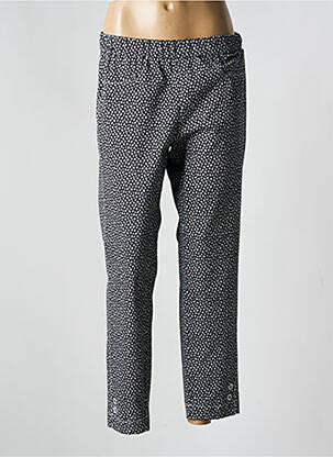 Pantalon droit stretch taille normale noir FRANK WALDER femme
